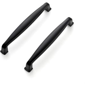 Ravinte 5 Pack 5 Inch Kitchen Cabinet Handles Matte Black Pulls Black Drawer Pulls Kitchen Cabinet Hardware for Cupboard Drawer Handles