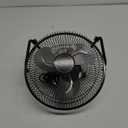 Comfort Zone 9 inch Cradle Fan, 3 Speed Floor or Table Fan with180 Degree Tilt, Metal Construction and Aluminum Blades, Carry Handle, Rubber Feet, Ideal for Bedroom, Workshop, or Garage, Black