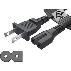12Ft 2 Prong Polarized-Power-Cord for Vizio-LED-TV Smart HDTV, Bose Companion Speaker, Cable Box Router Arris, Sharp Sanyo Insignia Sound Bar, Singer Brother Baby-Lock Viking Pfaff Sewing Machine 12Ft 2 Prong Polarized-Power-Cord for Vizio-LED-TV Smart HDTV, Bose Companion Speaker, Cable Box Router Arris, Sharp Sanyo Insignia Sound Bar, Singer Brother Baby-Lock Viking Pfaff Sewing Machine