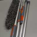 Eazer Window Squeegee Cleaner Tool, 2-in-1 Window Cleaning Kit with 62'' Extension Pole, Window Washer Equipment for Cars, Indoor & Outdoor Glass - Includes 2 Microfiber Cloths