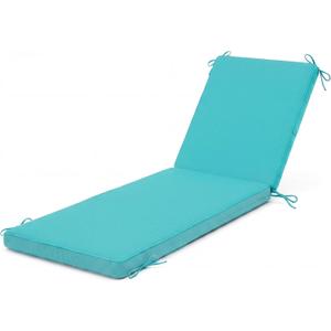 Chaise Lounge Cushion Outdoor, 80"x26"x3" Water-Resistant Lake Blue