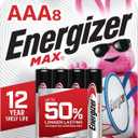 Energizer MAX AAA Batteries (8 Pack), Triple A Alkaline Batteries
