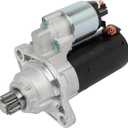 SCITOO Starter Motor 17969 for Audi TT RS Quattro 12-13 & Volkswagen/WV 06-14 for Beetle for golf 10-14 for Jetta 05-14 for Passat 12-14 Rabbit 06-09 Tiguan 06-09 L4 2.5L 1.4KW 12V 10 Teeth CCW