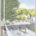 Yotache White Reversible Left Right Side Opening Magnetic Screen Door Fits Door Size 72 x 82, Unobstructed View Screen Mesh Net for Balcony, French, Sliding Glass Door, Actual Screen Size 74" x 83"