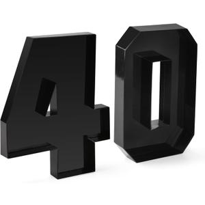 Cardboard Number for Charcuterie 40 Set Fillable Tray 10.2'' Black Charcuterie Paper Box for 40th Birthday Anniversary Party Decorations Chocolate Candy Cupcake Container