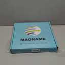 MAONAME Blue Charger Plates, 13" Plastic Round Charger for Dinner Plates, Plate Chargers Set of 6, Beaded Table Chargers for Wedding, Table Setting