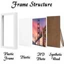 ijuerybai 16x16 Picture Frames White, Set of 6 for Gallery Wall Display