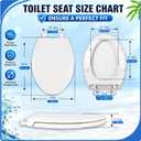 V-Shape Toilet Seat, Soft Close, Quick Release, White PP