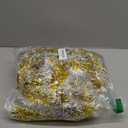 50Ft Christmas Tinsel Garland, Gold Snowflake Metallic Twist Garland for Xmas Tree Decorations, Tinsel for New Year Party Ceiling Hanging Decorations Indoor and Outdoor Decor