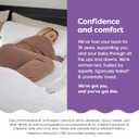 Boppy Wedge Pregnancy Pillow - Compact Support Wedge Maternity Pillow for Back, Knees, Pelvic Floor at Home, Office & Travel with Washable Knit Cover - Gray Modern Stripe