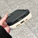 Slim Fit Case for iPhone 15 Plus and iPhone 14 Plus 6.7-Inch, Wave Frame, Cute Soft TPU Thin Protective Phone Cover for Women, Light Pink