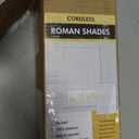 UNISHADES No Drill Cordless Roman Shades, Room Darkening, 35×64 in Charcoal