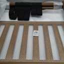 Fully Assembled Walnut Luggage Racks Set of 2, Bamboo Luggage Stand