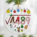 Six Seven Christmas Ornament, Funny 67 Meme Ornament, Six Seven Ornaments, Funny Christmas Ornaments 2025, Gen Alpha Humor, Gifts for Teen,Grandkid Gift, 67 Meme Gift, Stocking Stuffers for Teens Pack of 3