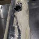 C-Hopetree Rectangular Outdoor Patio Market Umbrella with Solar LED Lights 6.5 x 10 ft