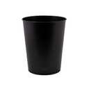 Bath Bliss 5 Liter Small Wastebasket | 2 Pack | Round Open Top | Trash Can | Bathroom | Bedroom | Kitchen | Office | Dorm | Disposal Waste Bin | Garbage | Matte Black