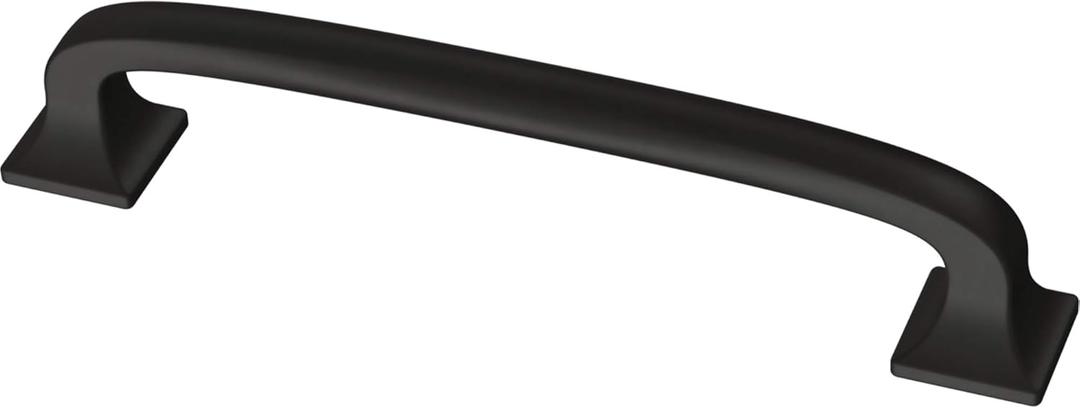 2 x Franklin Brass (1-Pack)  Matte Black Cabinet Handles, 4 Inch Hole Center, Pulls for Drawers, Kitchen Cabinet Door, Dressers | Lombard