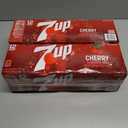 2 x 7UP Cherry Flavored Soda, 12 fl oz cans, 12 pack