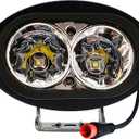 OZ-USA E-Bike 8W LED Headlight 2-Pin Julet Plug  Compatible with Lectric, Velotric, Aventon, and Juiced E-Bikes
