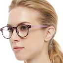 OCCI CHIARI Lightweight Designer Acetate frame Stylish Reading Glasses For Women(Purple,2.25)