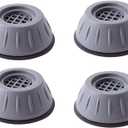 Mwellewm 4 Pcs Shock and Noise Cancelling Washing Machine Support Plastic Noise Reducing and Anti Slip Anti Vibration Rubber Washing Machine Feet Pads Anti-Walk Dryer Washer Vibration Stabilizer