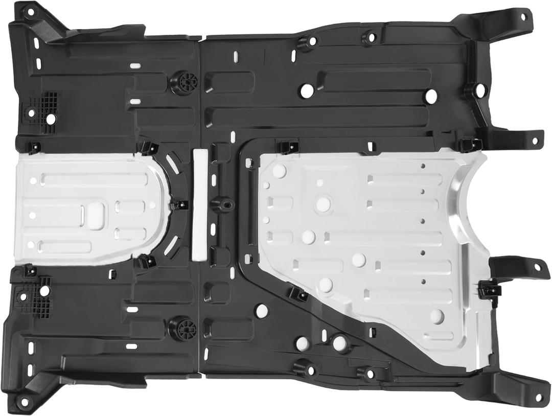 Engine Splash Shield Plate Compatible with 2013-2015 Honda Civic Replacement for 74110TR3A20 Front Lower Silvery Aluminium Center Engine Cover Undercar Shield Guard Assembly