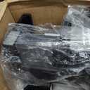 Single Cup Black Slide and Lock Espresso Machine with Milk Frother