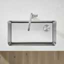 BLANCO, Stainless Steel 442763 FORMERA Single Bowl Undermount Kitchen Sink, 33" X 18"