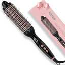 Ufree Ionic Thermal Brush, 1.5 Inch Heated Round Brush for Blowout, 30s Fast Heating Curling Brushes with 9 Temp Settings, Dual Voltage Travel Hair Styling Tool, Not Blow Dryer