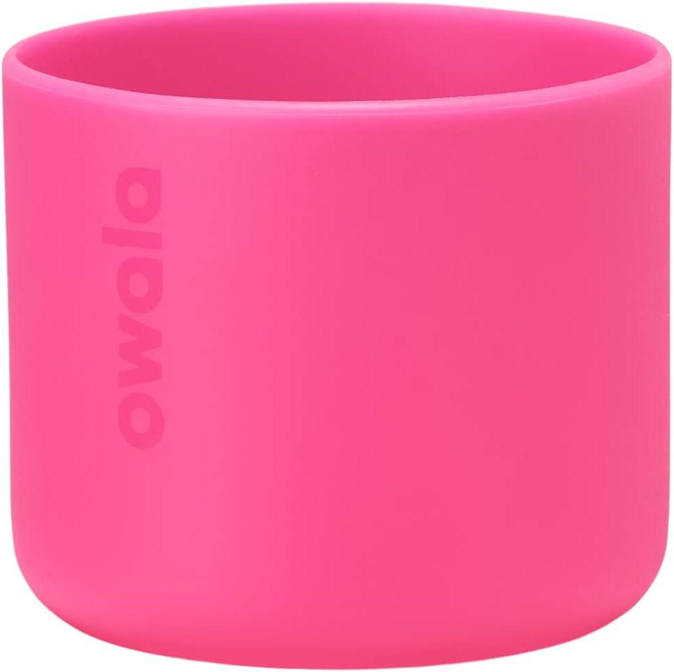 Owala Silicone Water Bottle Boot, Anti-Slip Protective Sleeve Cover for 24-oz FreeSip, Twist, and Flip Stainless Steel Water Bottles, Bright Pink