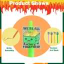 64 Pcs Motivational Pens Notebook Gifts Bulk Pens and Greeting Notebook Journals,Funny Pens and Cards for Coworkers, Teams, Teachers, Students,Nurses,Office