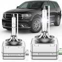 Fit for Dodge Durango RT SRT GT SXT Sport 2014-2020 D3S HID Xenon Headlight Bulbs, 350% Brightness, High Low Beam Light Bulb, 6000K White, Plug and Play, Pack of 2