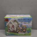 Flower House Building Block for Adults, Garden Architecture Building Toy with LED, Greenhouse Model Building Set, Garden Glass House Building Kit, Christmas & Ideal Gift for Kids 12+ (1188pcs)