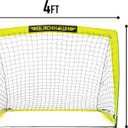Franklin Sports Blackhawk Backyard Soccer Goal - Portable Pop Up Soccer Nets - Youth + Adult Folding Indoor + Outdoor Goals - Multiple Sizes + Colors