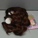 Short Curly Wigs with Bangs for Women 14 Inches Wavy Bob Wig Synthetic Heat Resistant Fiber Wigs (27-30)