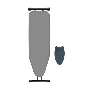 Ironing Board, Compact and Space Saver,Size 13 x 43, Metal Construction Ironing Boards with Extra Thick Heavy Duty Padded, Stable Structure,Skid Feet, Premium Iron Board (Grey)