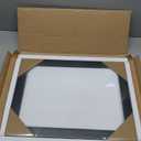 Frame Amo 13x18 Black Solid Wood Poster Frame, White Mat for 11x14 Image, Tempered Glass Front, 1.5 inch Wide, 1 inch Thick, High-End, Heavy-Duty, Gallery Grade & Acid-Free