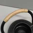 Sotya Cast Iron Teapot, 40oz/1200ml Japanese Tetsubin Tea Pot with Infuser for Loose Leaf and Tea Bags, Tea Kettle Coated with Enameled Interior for Stove Top, Black