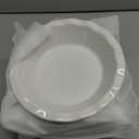 MALACASA Ceramic Mini Pie Pans Set of 6, 6 Inch Pie Plates for Baking with Ruffled Edge, Small Quiche Baking Dish Pans Tart Pans, Individual Pot Pie Plates, Microwave & Oven Safe, White