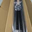 Tension Curtain Rod 43-124 Inches Extra Long Black Heavy Duty Tension Rods Adjustable Curtain Rod No Drilling Spring Loaded Tension Rod for Windows Patio Hold Up Blackout Curtains and Non Slip