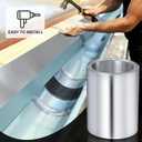 Ripeng 50 Feet 6'' x 50' x 0.0078'' Aluminum Flashing Roll Roof Flashing for Roof and Garden Preventing Roofing Stains Strip for Moss and Mildew Prevention (2 Roll)