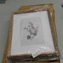 DLQuarts 5x7 Floating Picture Frames for 4x6/3.5x5 Photos, 2-Pack Solid Wood Double Polished Glass Floating Frame for Wall & Tabletop, Postcards and Any Size Photo up to 5x7 Display, Dark Walnut