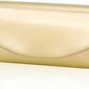 Larcenciel Patent Leather Clutch Purses for Women, Fashion Metallic Gold Envelope Evening Bags with Chain Straps, Ladies Handbags Party Bag for Prom Party Wedding Cocktail Formal Events Nights Out