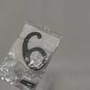 QCAA Traditional Heavy Solid Brass House Number 6, 4", US10B Oil Rubbed Bronze, 1 Pack, Made in Taiwan