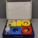 123PCS Magnetic Cube Track Train Set for Toddlers  3D Vertical STEM Building Block Rail  Electric Magnetic Train Set Toy for Boys & Girls Ages 3-8