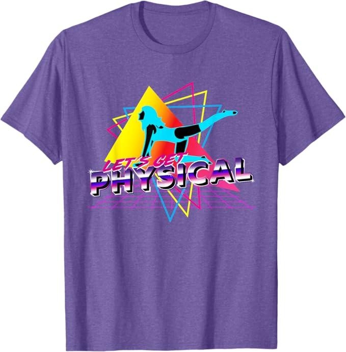 Let's Get Physical Workout Gym Totally Retro 80's T-Shirt, 2XL