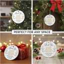 2 x Thank You Gifts for Women 2025, Appreciation Gifts for Coworkers, Mentors, Managers, Teachers, Friends, Moms, Ceramic Ornaments for Inspirational Christmas Decorations