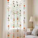 3 Pcs Artificial Flowers Hanging Decorations, 29.5ft Wildflower Daisy Garland Backdrop Ceiling Decoration for Wedding Spring Party Birthday Home Garden(Orange Purple)