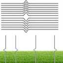 Yard Sign Stakes - 12 Pack Heavy Duty Metal Wire Stakes for Garden Lawn Signs 13'' Alternative to H Frame Stakes for Corrugated Plastic Yard Signs Holder