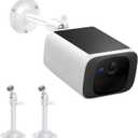 Metal Wall Mount for eufy SoloCam S220/C210, eufyCam 2C/2C Pro, 2/2 Pro, 3C/S300, 3/S330, Eufycam S3 Pro, 360 Swivel+90 Tilt Adjustable Mounting Bracket with Better View for Eufy Camera, Rust-Proof